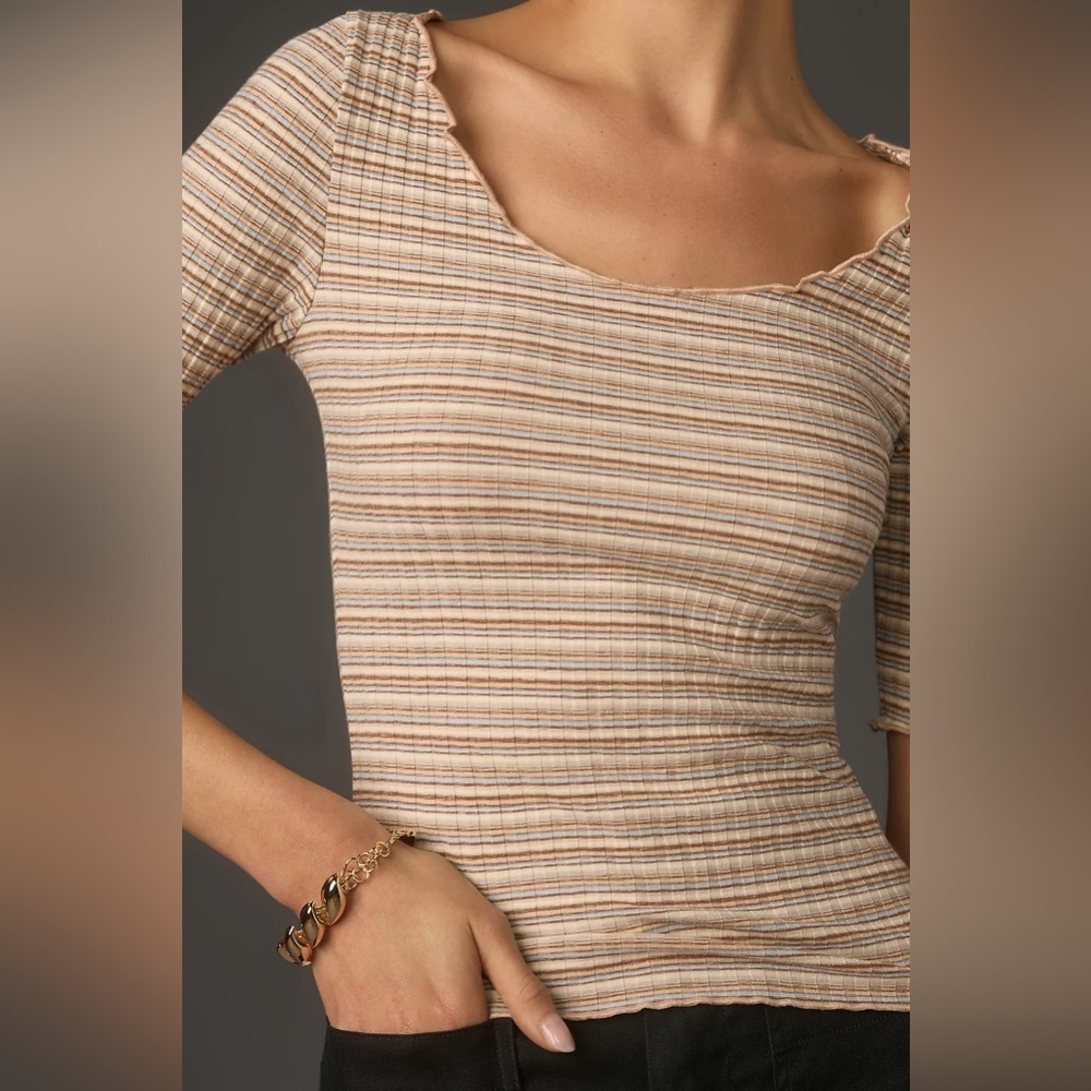 NWT Nation LTD Jezebel Scoop-Neck Tee